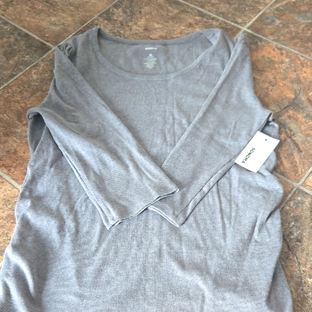 Sonoma Gray Long Sleeve Top maternity top